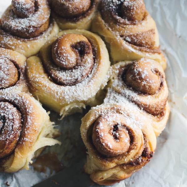 Soft Sourdough Cinnamon Rolls - The Clever Carrot