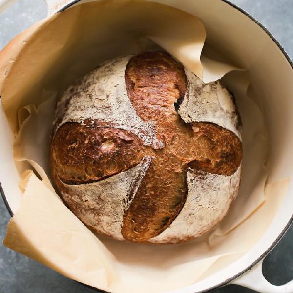 Light Whole Wheat Sourdough Bread - The Clever Carrot