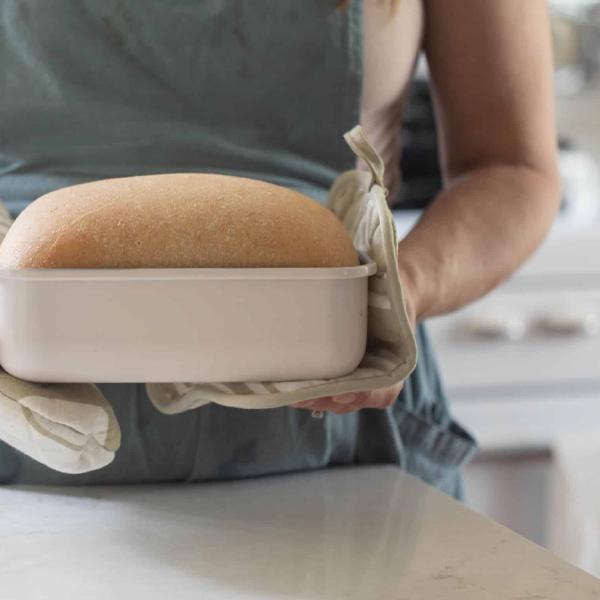 Easy Whole Wheat Sourdough Sandwich Bread